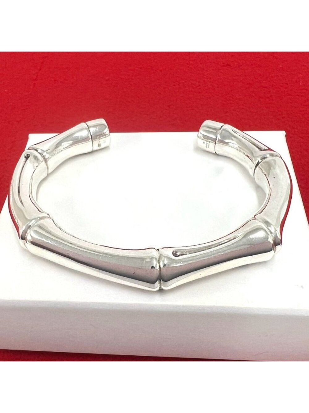 Gucci Bamboo Bangle 925 Sterling Silver Bracelet